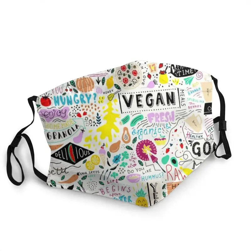 

Веганских материалов Модные смываемая маска для лица взрослых животных Nature Love зеленый сострадание Пылезащитная крышка респиратор рот муфе...