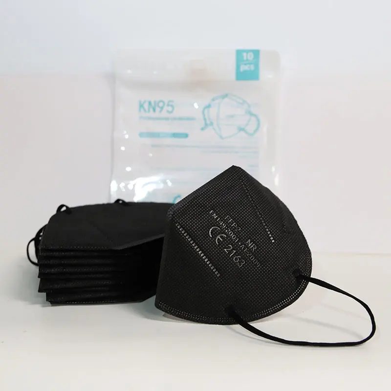 Доставка за 10 дней! CE FFP2 черно белая защитная маска респиратор от пыли FPP2 защитные