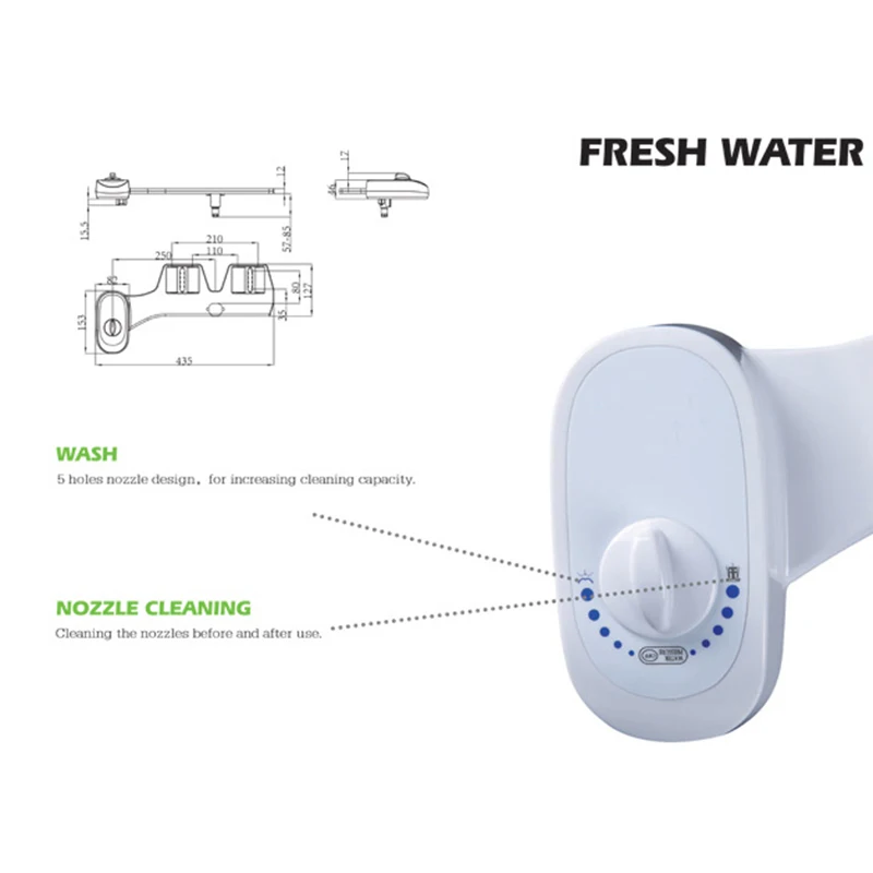 Высокое сиденье для унитаза вложение пресной воды спрей не Электрический