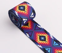 soft webbing bag strap 38mm blue striped ribbon colorful belt purse strap nylon sewing for lanyard bag leash pet collar