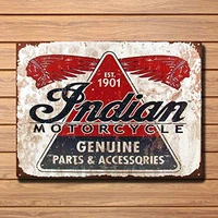tin sign indian motorcycles est 1901 8x12 inch metal tin sign decoration iron painting metal decorative wall art