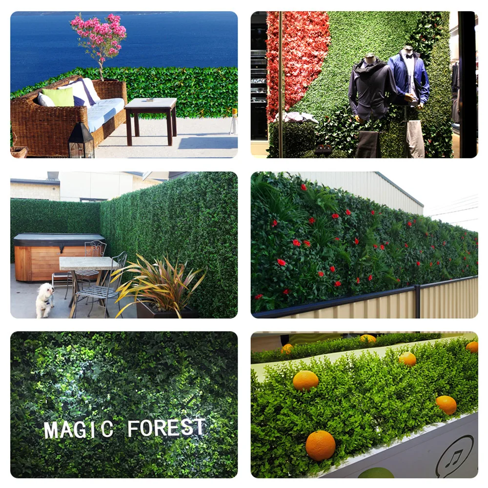 Искусственные листья изгороди растения поддельные Плющ стены 10 &quotX10&quot