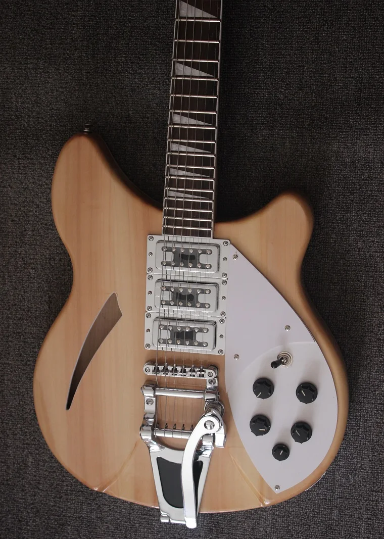 Weifang Rebon 6 String Ricken Tremolo электрическая гитара с тремоло Bigsby в деревянном