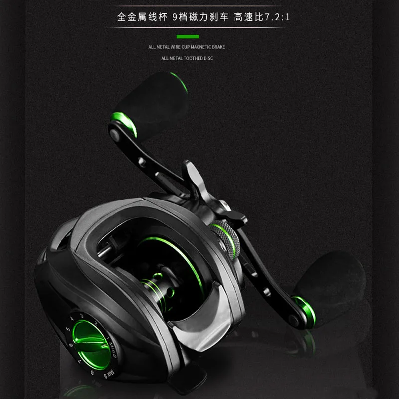 7.2:1 High Speed Baitcasting Fishing Reel Light Baitcaster Wheels Carp Lure Saltwater Freshwater Left Right Handed Best Cheap | Спорт и