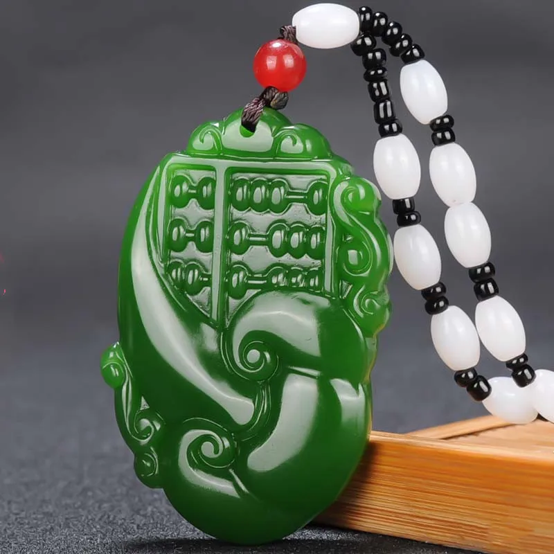 

Прямая доставка Ruyi счеты нефритовый кулон ювелирные изделия на удачу изгнание злых духов приносящий удачу амулет нефритовые подвески ювел...