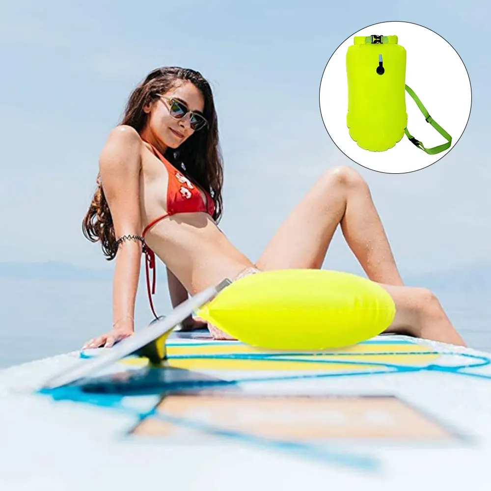 

Universal Outdoor Swimming Buoy Safety Swimming Buoy Multi-function Lifebelt Waterproof Air Dry Bag Inflatable Signal Drift Bag