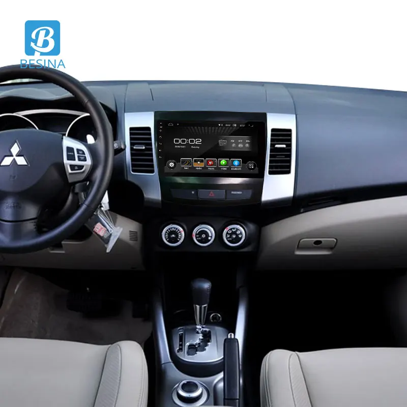 Besina 9 дюймов Android 0 автомобильный мультимедийный плеер для Mitsubishi Outlander xl 2 2005 2011 WIFI