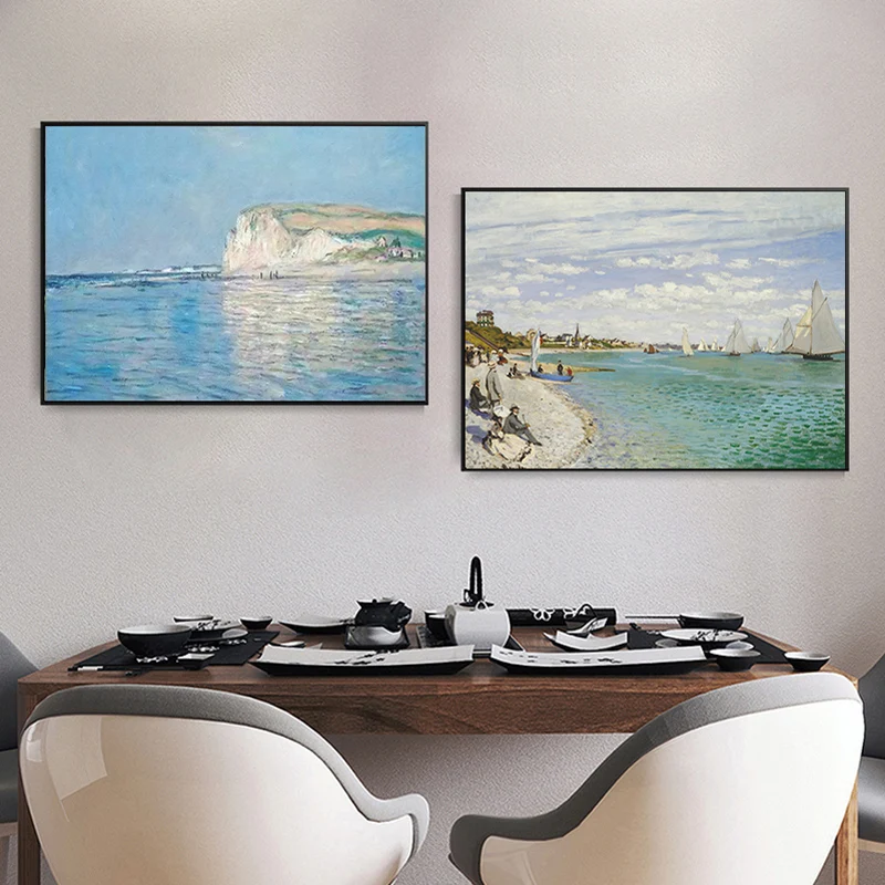 

pictures For Living room bedroom dinning room cafe Famous Claude Monet Canvas Painting and prints Fashion Modern Wall art