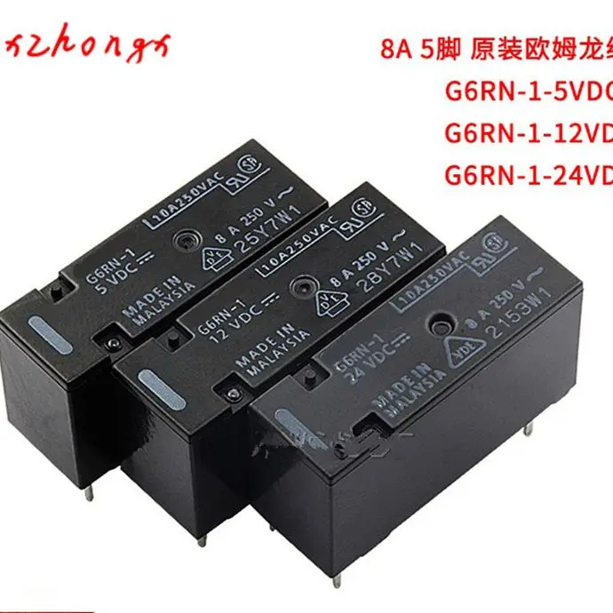 G6RN-1-24VDC DIP5 8A 5VDC 12VDC 24VDC реле