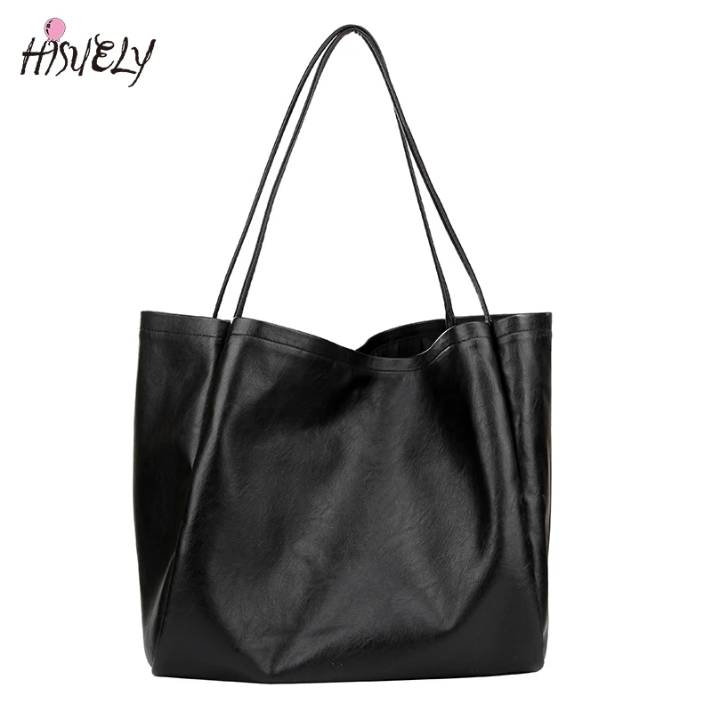 

2022 New Style Women Bag Handbag Tote Shoulder Crossbody Soft Leather Big Black Brown Casual Designer Shopping Bag Female Bolsas