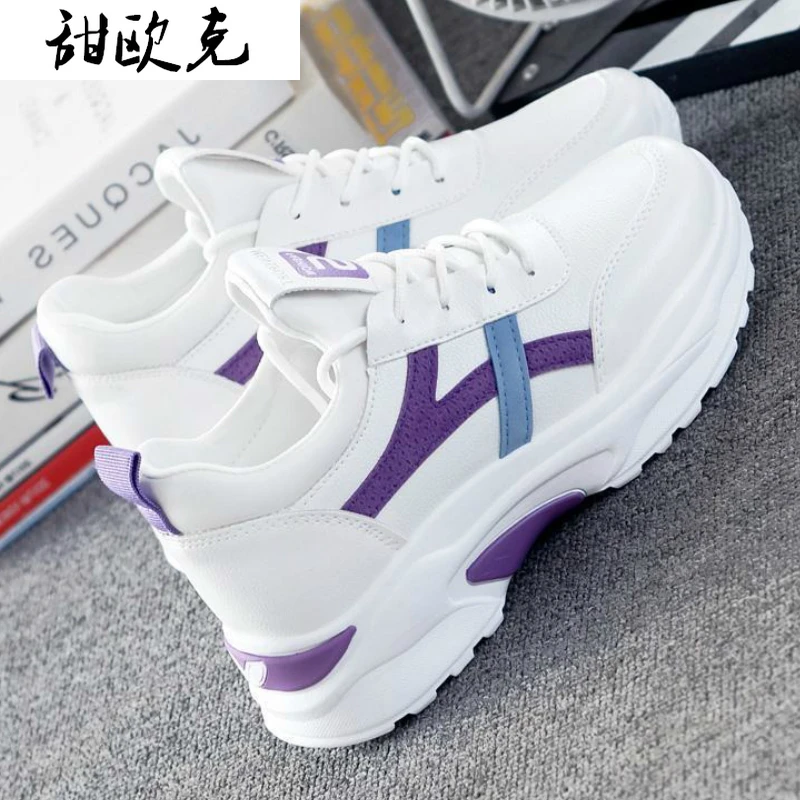 

Женские кроссовки 2021, модная повседневная обувь, женские удобные дышащие белые кроссовки на плоской платформе, женские кроссовки