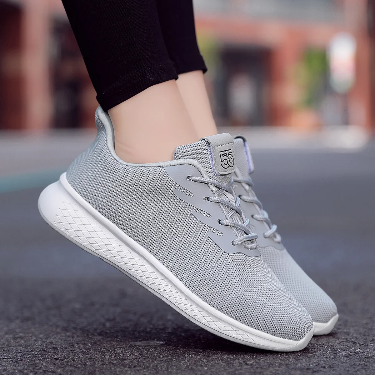 Xiaomi Women Vulcanize Shoes Breathable Women Casual Sneakers Ladies Sport Shoes Trainers Lightweight Larger Size Walking Flats