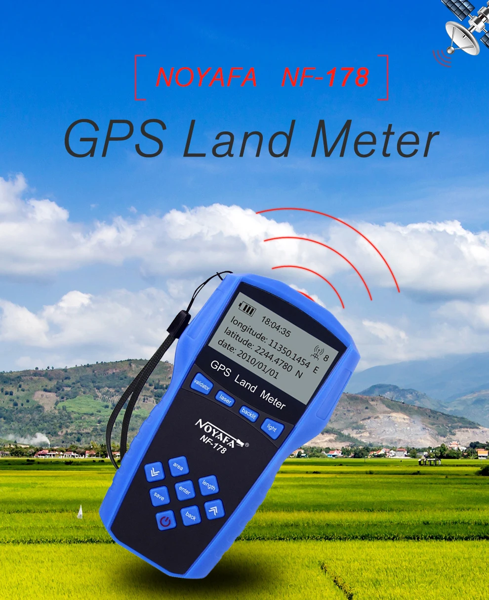 

Noyafa NF-178 ручной gps-съемка, gps-съемка земли с методом измерения: ручной и автоматический