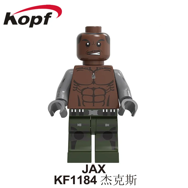 Строительные блоки Mortal Kombat кирпичи Sub-Zero Джони Кейдж Горо Шао Кан Барака Jax Kitana Фигурки игрушки подарок для детей KF6108 - Цвет: KF1184 Without Box