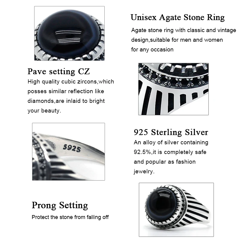 Мужские и женские кольца из серебра 925 пробы с индейкой |