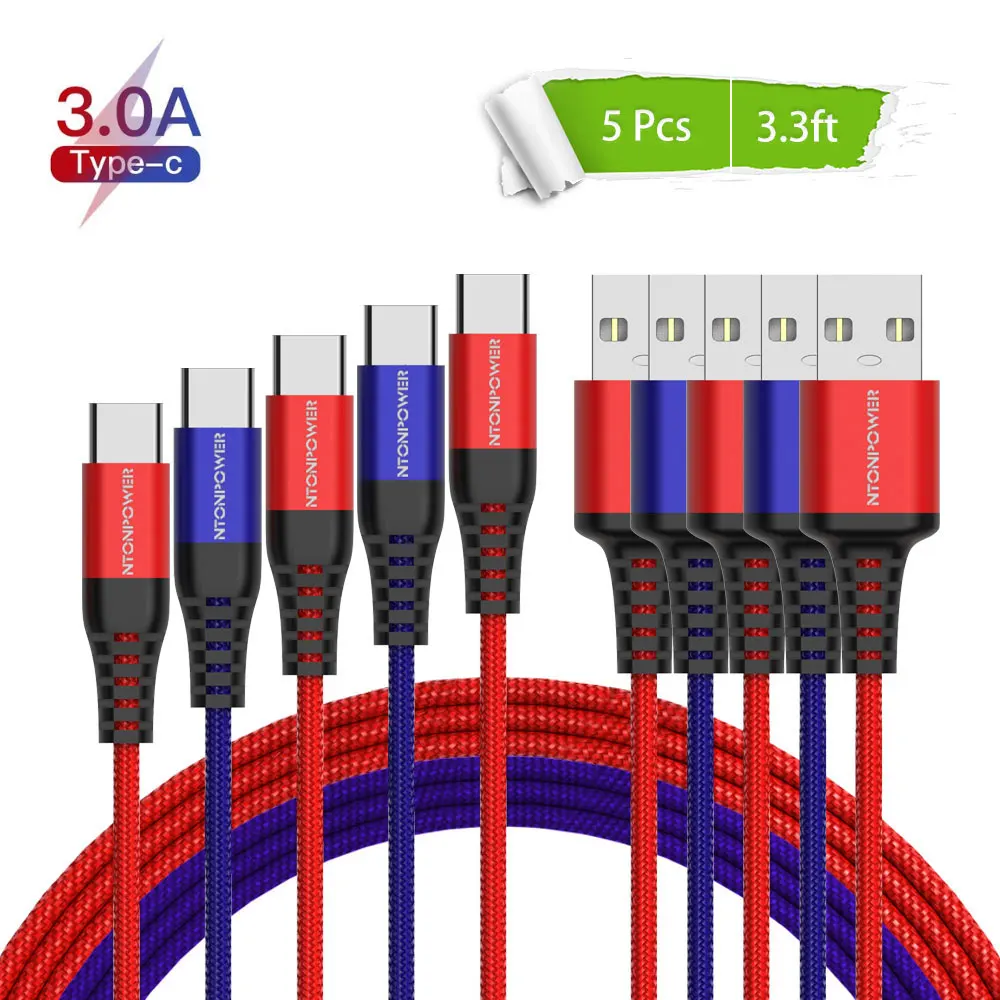 NTONPOWER usb type C кабель для xiaomi redmi k20 pro USB C кабель для мобильного телефона Быстрая зарядка type C кабель для устройств usb type-C - Цвет: Розовый
