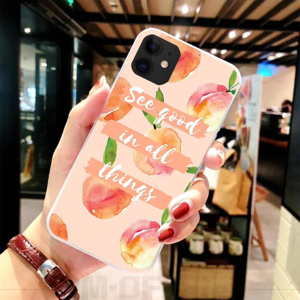 ByLoving Fruit peach высококачественный чехол для телефона iPhone 5C 5 5S SE 7 8 plus X XS XR MAX 11 pro Pro Max |