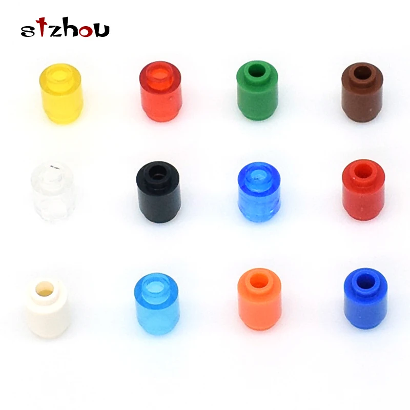 Кубики 1X1 круглый цилиндр строительные блоки DIY обучающие игрушки совместимы |