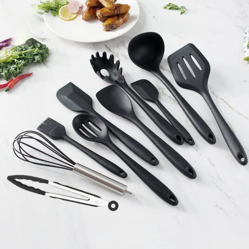 

Heat Resistant Silicone Cookware Set Nonstick Cooking Tools Kitchen Baking Tool Kit Utensils Kitchen Accessories 10/11 Pcs