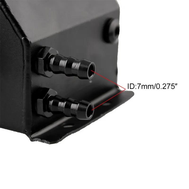 

Car Modification 1L Square Oil Breathable Pot Tool Snorkel Modification Universal Kettle Waste Gas Recovery Aluminum Plate