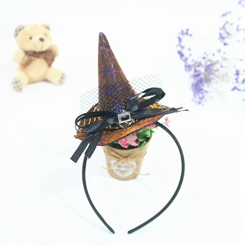 Детская Милая повязка на голову Хэллоуин заколка для волос в виде тыквы