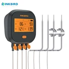 Электронный термометр Inkbird для мяса, водонепроницаемый перезаряжаемый Магнитный термометр с 4 щупами, Wi-Fi, для барбекю и вечевечерние на открытом воздухе