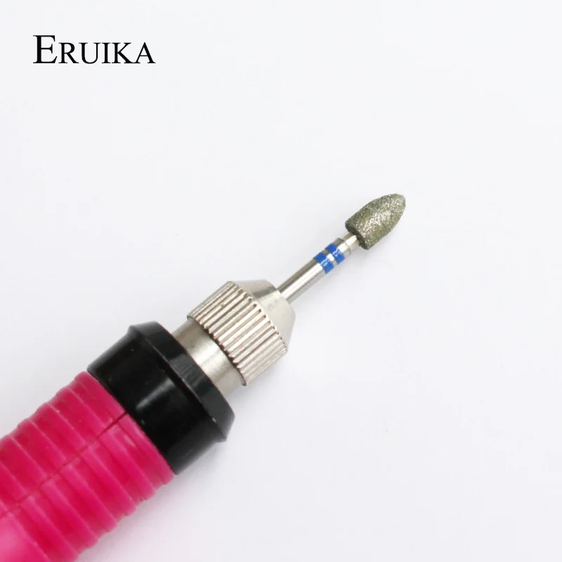 ERUIKA 1 шт. алмазное сверло для ногтей Электрический Маникюрный станок аксессуары пилочка для ногтей инструменты для дизайна ногтей фреза