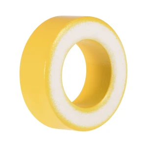 1pcs 24 x 40.3 x 15mm Ferrite Ring Iron Powder Toroid Cores Yellow White Inductor Ferrite Rings for Power Transformers Inductors
