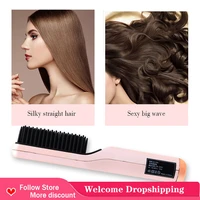 cordless hair straightener comb hair straightener brush travel portable able usb hair care comb for women home use comb