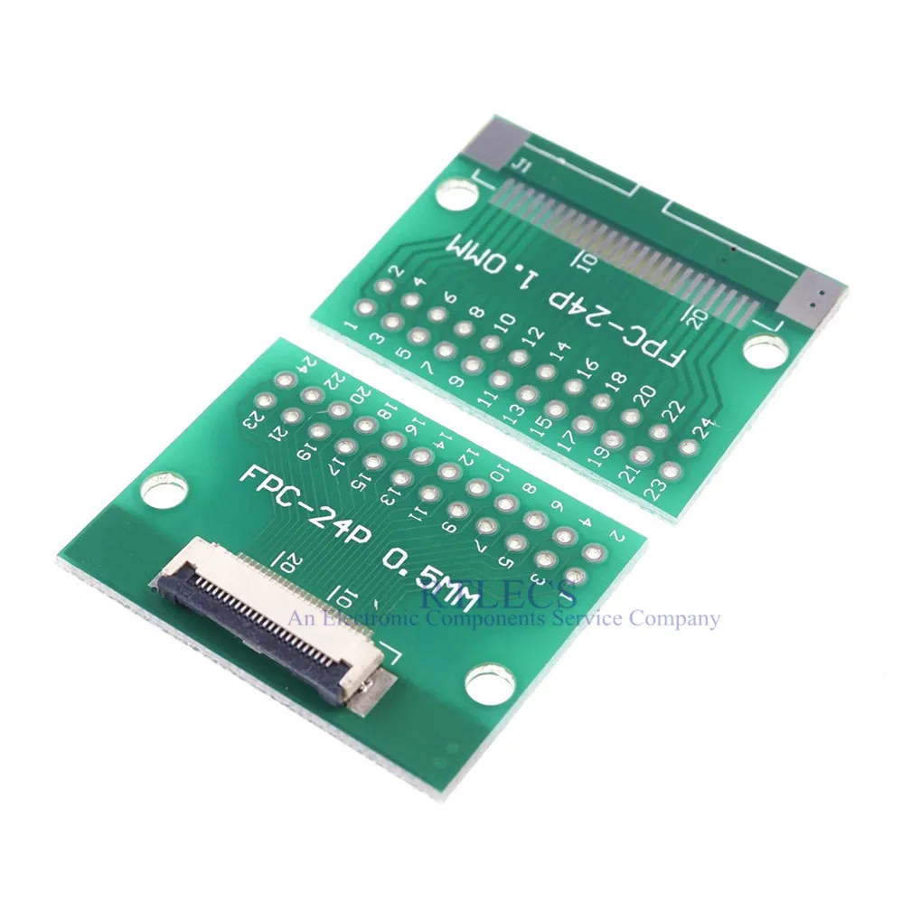 Гибкий плоский кабель FFC FPC 20 шт. адаптер с 24 контактами от 0 5 мм до 2 54 x 2x12 контактов