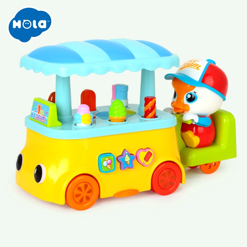HOLA детские игрушки конфеты Icecream автомобиль со светом и музыкой для девочки