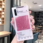 Розовый чат интерфейс динамический зыбучий песок крышка для samsung galaxy A10S A20S A20E A30 A40 50 A60 A70 A9 A8 A7 A6 S10E S9 S8plus capa