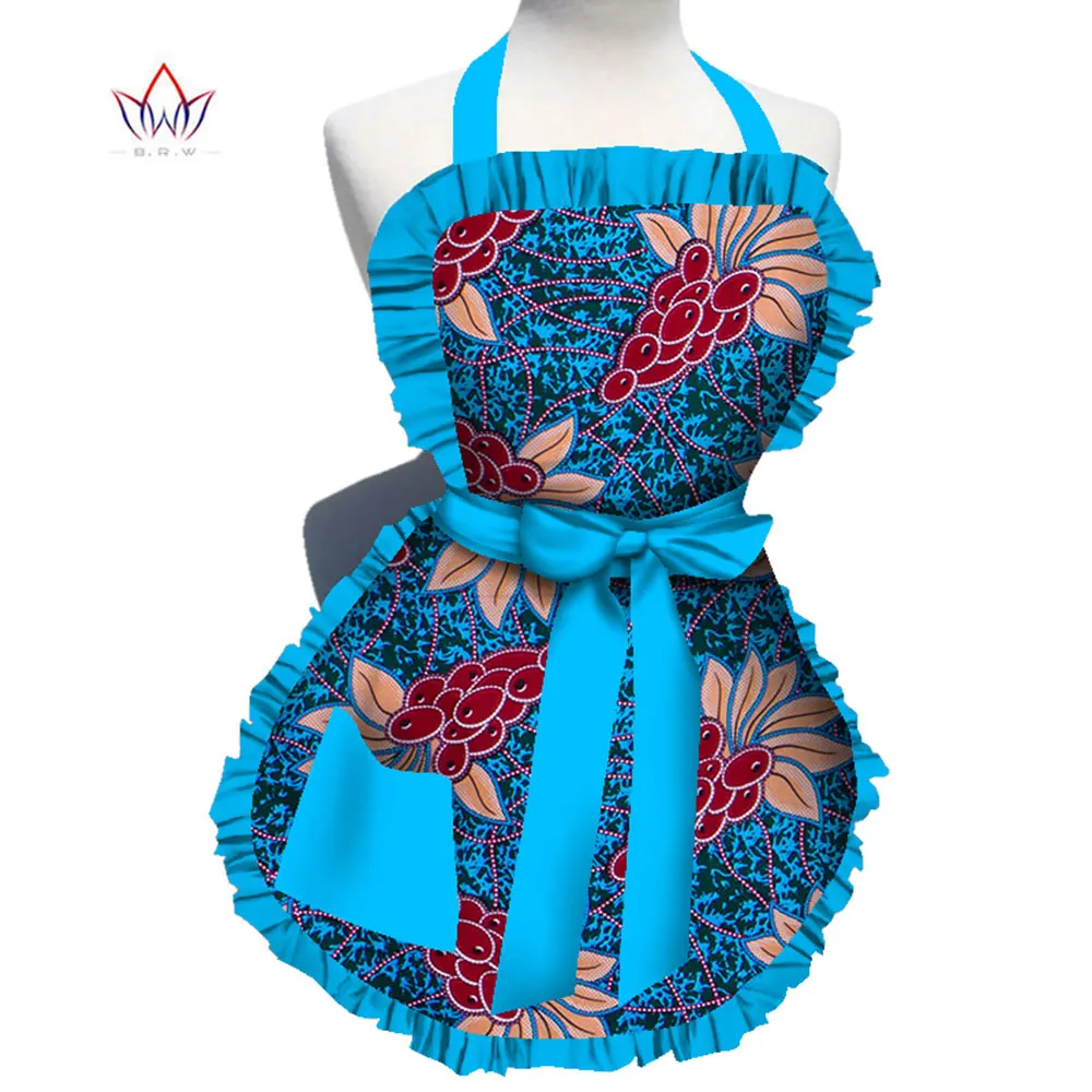 Новое поступление 2020 модные африканские женские Кухонные фартуки традиционный