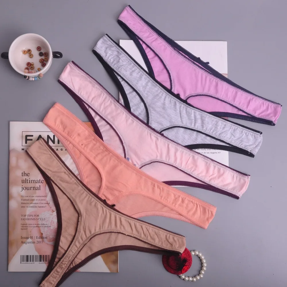 

8color Gift full beautiful lace Women's Sexy lingerie Thongs G-string Underwear Panties Briefs Ladies T-back 3pcs/Lot xah11