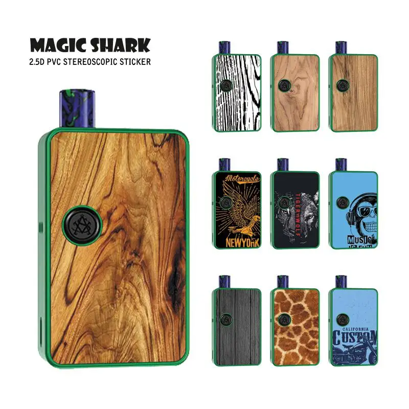 Волшебная Акула 2.5D Тигр Волк музыка забавная деревянная печать леопардовая Мода