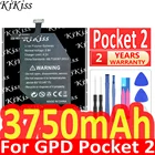 Мощный аккумулятор KiKiss 3750 мАч для GPD Pocket 2 Pocket2, портативный игровой геймпад для ноутбука 7,6 В 624284-2S