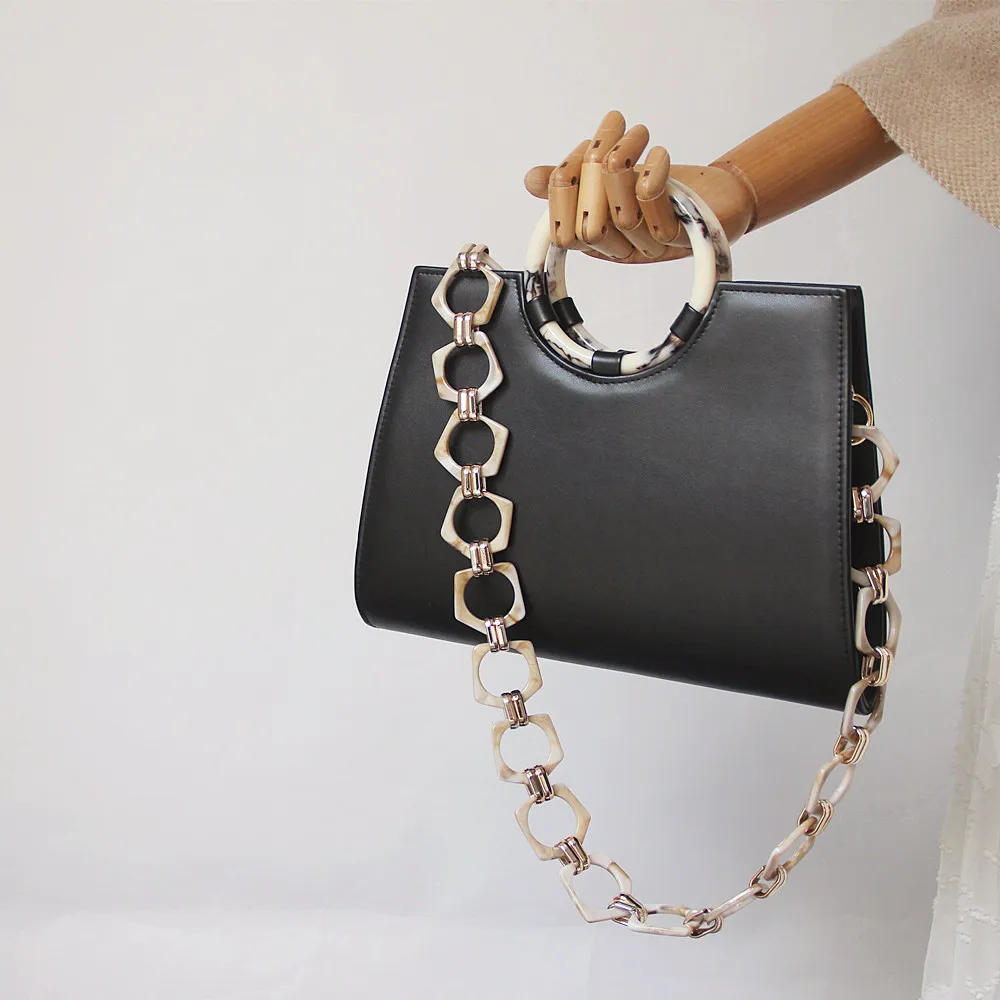 

45cm/80cm Acrylic DIY Short Thick Resin Purse Bag Handle Shoulder Strap Replacement Chain Bag Accessories