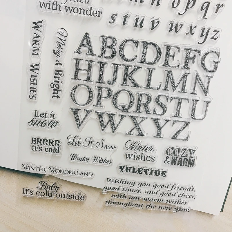 Монограмма четкая прозрачная печать Seal для самостоятельного скрапбукинга