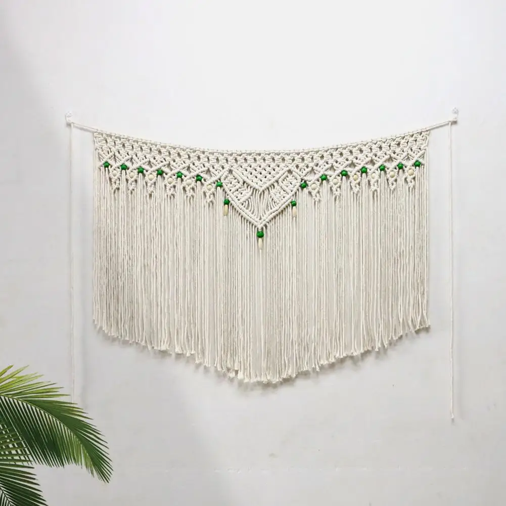 

100x65 cm Large Macrame Wall Hanging Tapestry Bohemian Style Crafts Hand Woven Tapestry Pendant Home Room Decoration