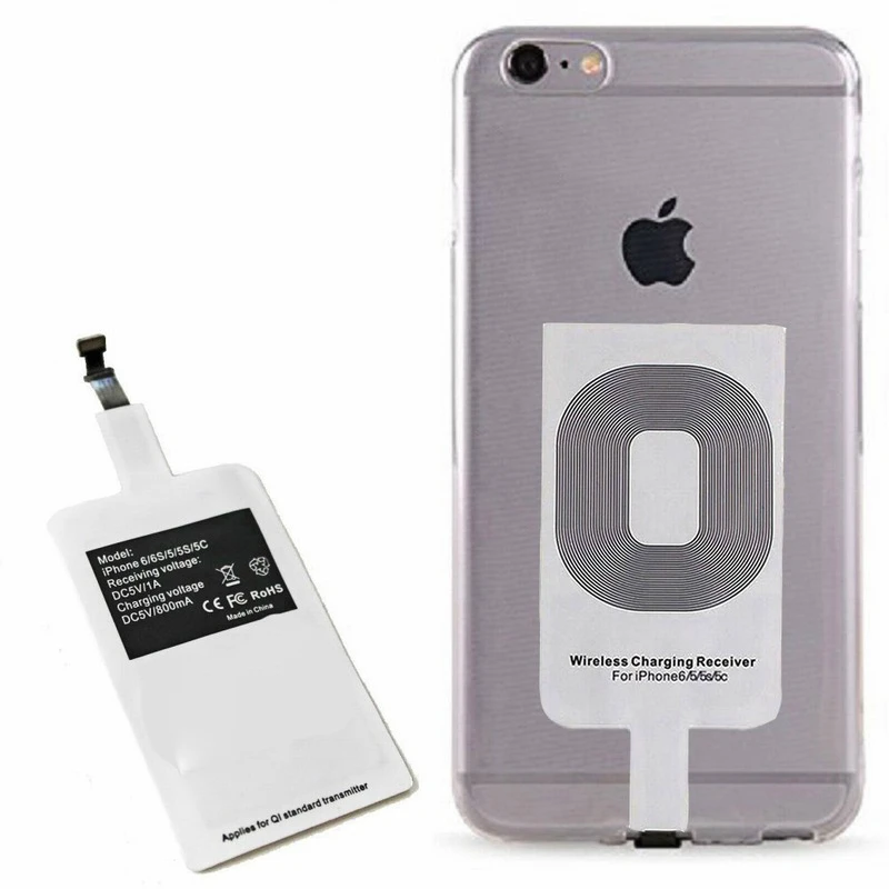 Беспроводное зарядное устройство для Samsung Qi беспроводное с адаптером Apple Iphone 7 6 S s