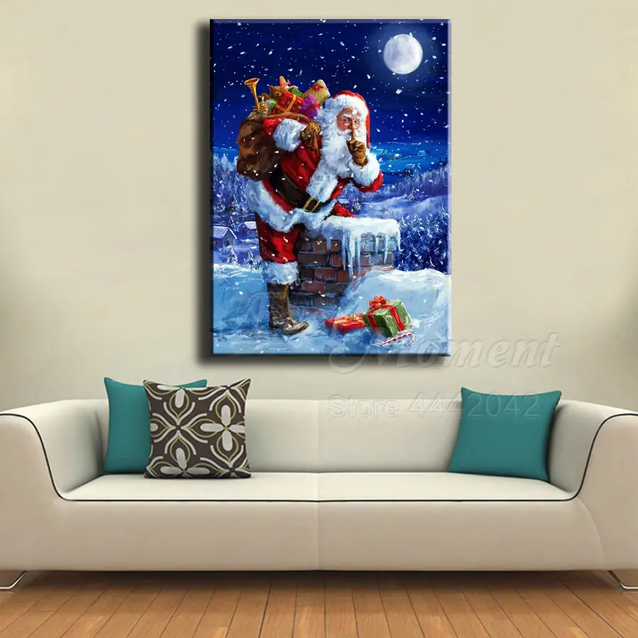 Когда нибудь момент алмазов картина Санта Клаус рождественское полное
