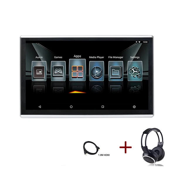 1X1HeadsetX1.0 HDMI 11,6 дюймов 1 шт. автомобильный монитор подголовника Android 1920*1080 HD дисплей bluetooth aux fm-передатчик HDMI вход Aux Выход/в USB SD карта - Цвет: 1X1HeadsetX1.0 HDMI