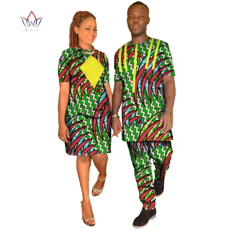 Новинка модная одежда для пар мужской комплект Дашики женское платье большого