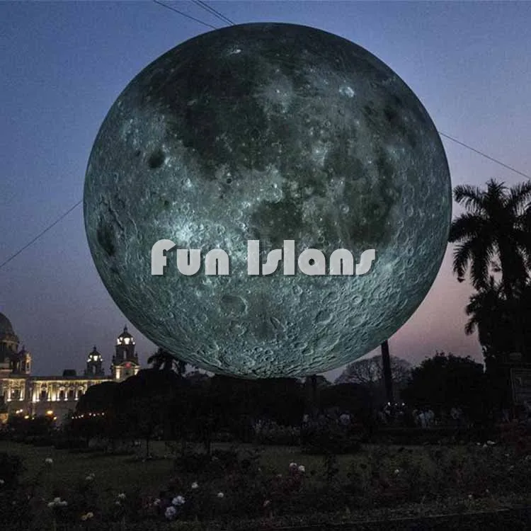 Гигантский надувной шар в виде планеты и Луны 8mH светодиодный светильник кой