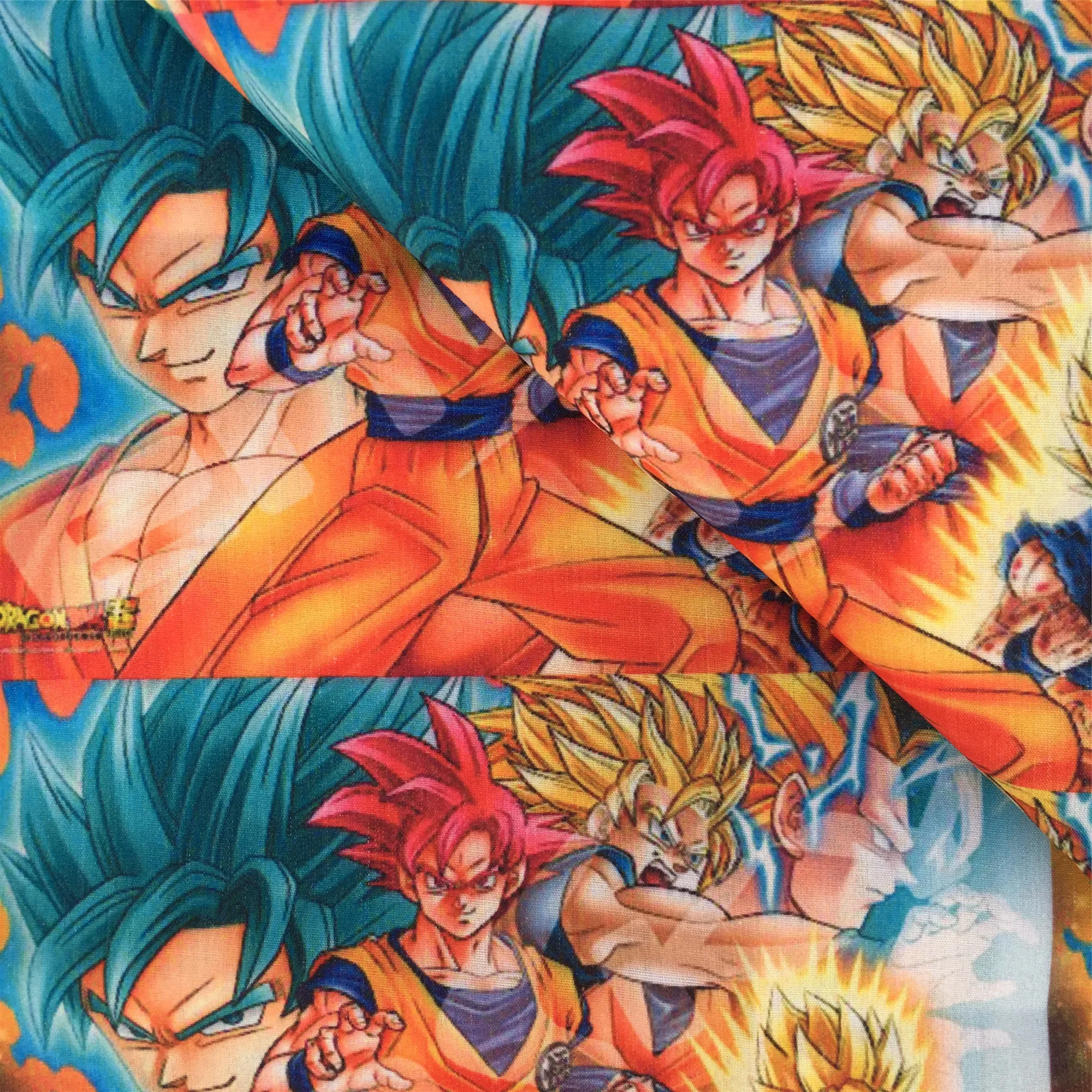 Половинный ярд мультяшная обезьяна дракон полиэстер хлопковый материал