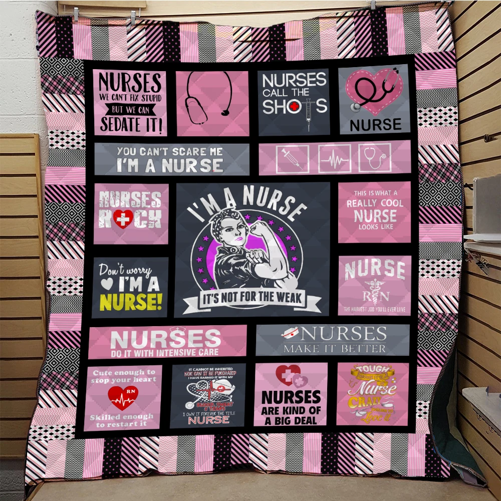 

SOFTBATFY Nurse Quilt Blanket for Bed Soft Dropshipping