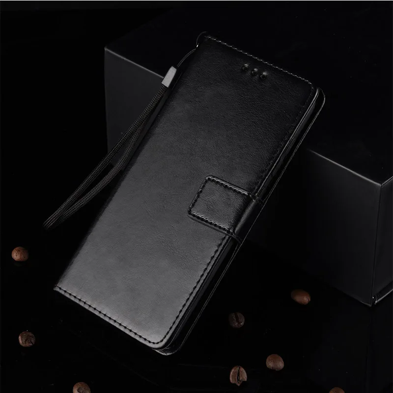 Leather case Phone Accessories Phone Flip Case for mi 8 9 Mobile Cover Anti-fall Card Kickstand
