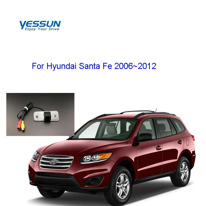 

Yessun Rear view camera For Hyundai Santa Fe 2009~2012 wide angle CCD night view backup camera/license plate camera housing