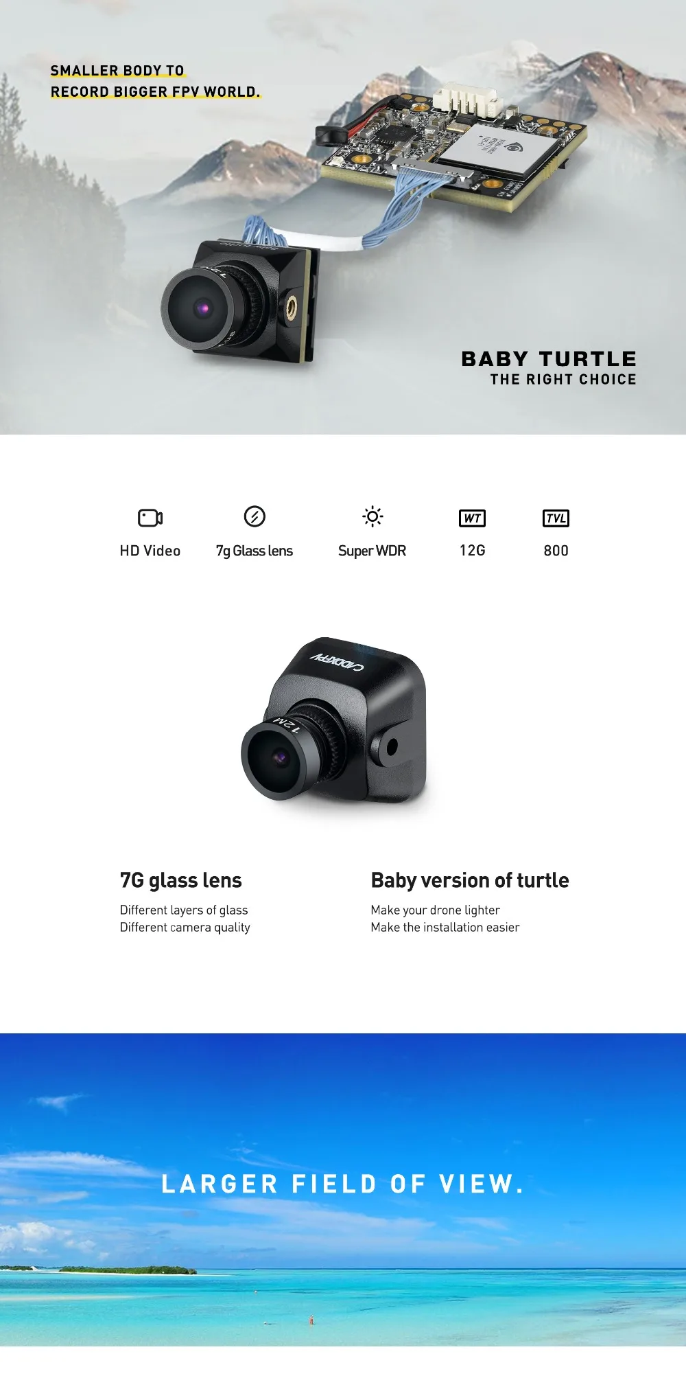 Caddx детская черепаха V2 камера 1080p HD объектив 800TVL FPV пересекающая машина wdr камеры NTSC/PAL 16: 9/4: 3 переключаемый чип sony