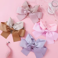 fashion bow baby headband ribbon bowknot soft nylon headbands for baby girls wide elastic hairband for children hair accessories